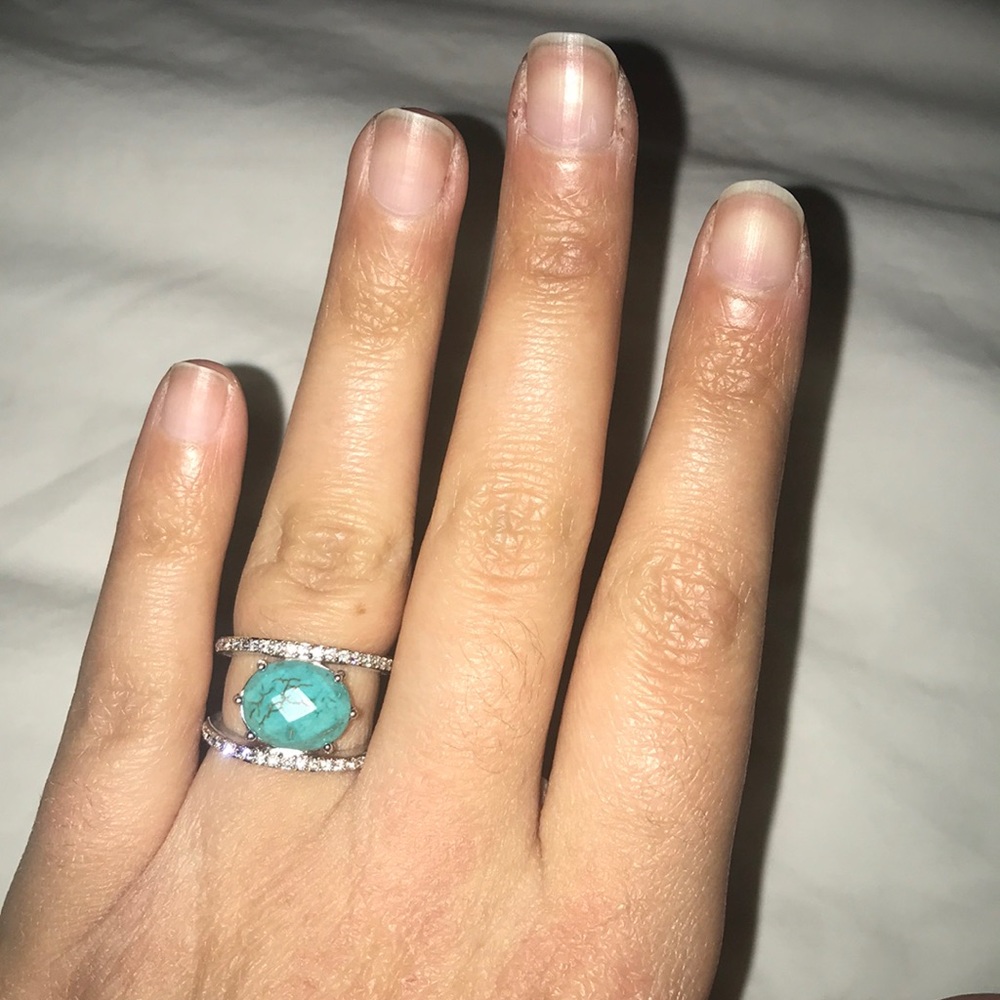 Judith Ripka sterling silver size 6 ring.